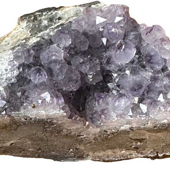 342g Natural Amethyst Geode Quartz Bed Cluster Crystal Specimen Healing - Picture 3 of 11